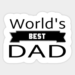 world's best dad Sticker